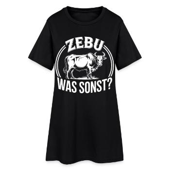 Zebu What else? Graphics - Women’s T-Shirt Dress - black - Front