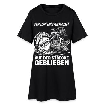 À la poursuite de la récompense, à tomber en retrait - Robe T-shirt Femme - noir - Devant