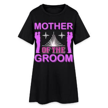 Mutter des Bräutigams Hochzeitsmama-Geschenkhemd - Frauen T-Shirt-Kleid - Schwarz - Vorne