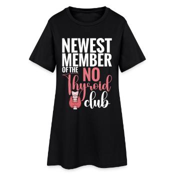 Nouveau membre du No Thyroid Club Post Thyroid - Robe T-shirt Femme - noir - Devant