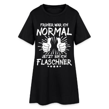 Plombier - Robe T-shirt Femme - noir - Devant