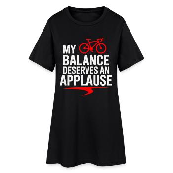 Acrobaties professionnelles à vélo et arts de la performance - Robe T-shirt Femme - noir - Devant