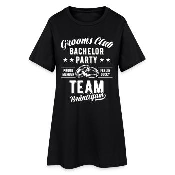 Club des Mariés d’équipe | Enterrement de vie de garçon - Robe T-shirt Femme - noir - Devant