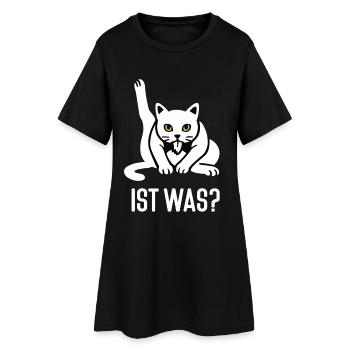 Is What Funny Cat Cats Cat Lover Kitty - Women’s T-Shirt Dress - black - Front