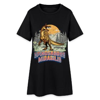 Spinosaurus Mirabilis Nouveau Dinosaure Rétro - Robe T-shirt Femme - noir - Devant