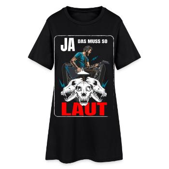 Ja das muss so Laut - Robe T-shirt Femme - noir - Devant