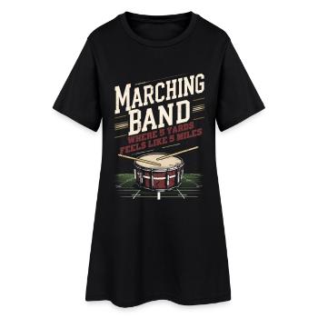 Spielmannszug Blaskapelle - Frauen T-Shirt-Kleid - Schwarz - Vorne
