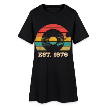 Millésime 1976 - Robe T-shirt Femme - noir - Devant