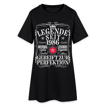 40th Birthday Man Woman 40 Years 1986 Decoration Funny - Women’s T-Shirt Dress - black - Front