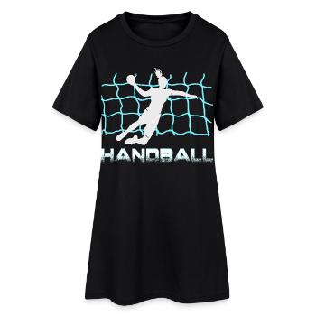 Handball-Torhüter Sprung - Frauen T-Shirt-Kleid - Schwarz - Vorne