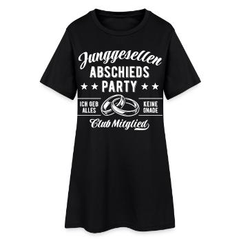 Enterrement de vie de garçon - Nom du membre du club - Robe T-shirt Femme - noir - Devant