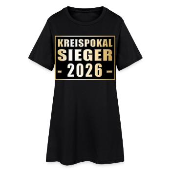 District Cup Winner 2026 - Women’s T-Shirt Dress - black - Front