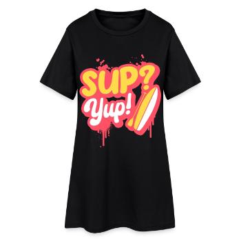 Stand Up Paddle Sup? Yup! - Robe T-shirt Femme - noir - Devant