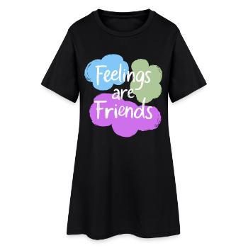 Déclaration sur la santé mentale des amis - Robe T-shirt Femme - noir - Devant