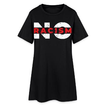 Pas de racisme - Robe T-shirt Femme - noir - Devant