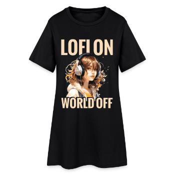 Lofi Jazz Mix pour étudier la musique relaxante Lofi - Robe T-shirt Femme - noir - Devant
