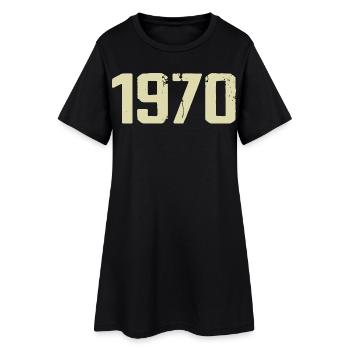 Jubilé 1970 - Robe T-shirt Femme - noir - Devant