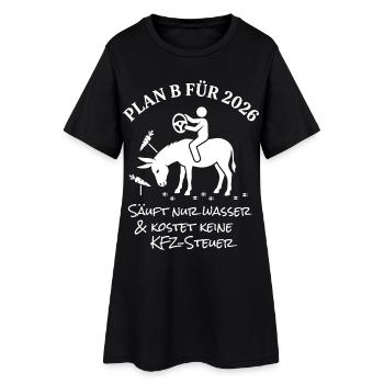 Plan B for 2026 - Women’s T-Shirt Dress - black - Front