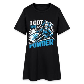 J’ai pris la poudre | Fille du Power Ski - Robe T-shirt Femme - noir - Devant