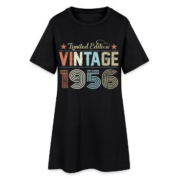 Millésime 1956 - Robe T-shirt Femme - noir - Devant