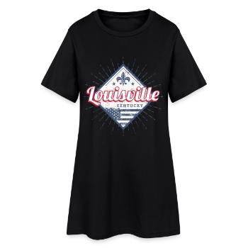 Louisville City, Kentucky, États-Unis, États-Unis - Robe T-shirt Femme - noir - Devant