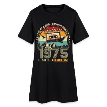 51. Geburtstag Geschenk Mann Vintage März 1975 - Frauen T-Shirt-Kleid - Schwarz - Vorne
