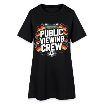 Public Viewing Crew Football Fan - Women’s T-Shirt Dress - black - Front