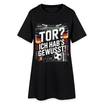 But ? Je le savais ! Football Fan - Robe T-shirt Femme - noir - Devant