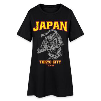 Équipe japonaise Tokyo City - Robe T-shirt Femme - noir - Devant