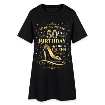 Entrer dans mes 50 ans et 50 ans - Robe T-shirt Femme - noir - Devant