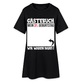 Livre d’or pour son 31e anniversaire - Robe T-shirt Femme - noir - Devant