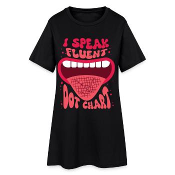 Spielmannszug Blaskapelle Je parle couramment Dot Chart - Robe T-shirt Femme - noir - Devant