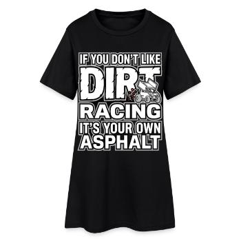 Si tu n’aimes pas la course sur terre - Robe T-shirt Femme - noir - Devant