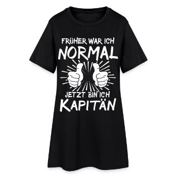 captain - Women’s T-Shirt Dress - black - Front