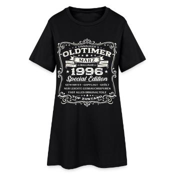 30. Geburtstag Geschenk Mann Oldtimer März 1996 - Frauen T-Shirt-Kleid - Schwarz - Vorne