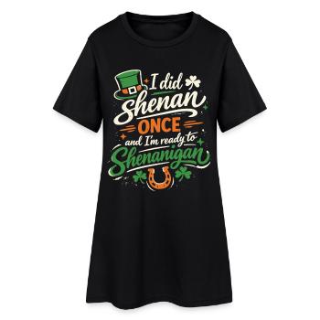 Ready vor Shenanigans | St. Patrick's Day - Frauen T-Shirt-Kleid - Schwarz - Vorne