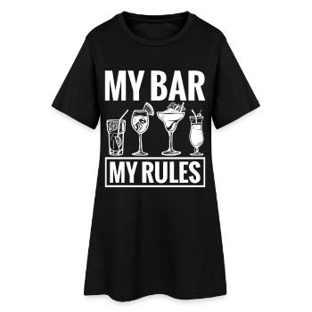 Propriétaire de pub, barman, serveuse de cocktails, barman, bar - Robe T-shirt Femme - noir - Devant