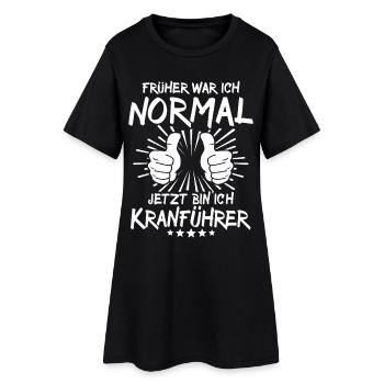 Crane operator - Women’s T-Shirt Dress - black - Front