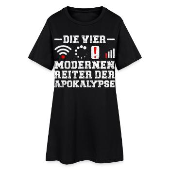 Computers THE FOUR HORSEMEN OF THE MODERN APOCALYPSE - Women’s T-Shirt Dress - black - Front
