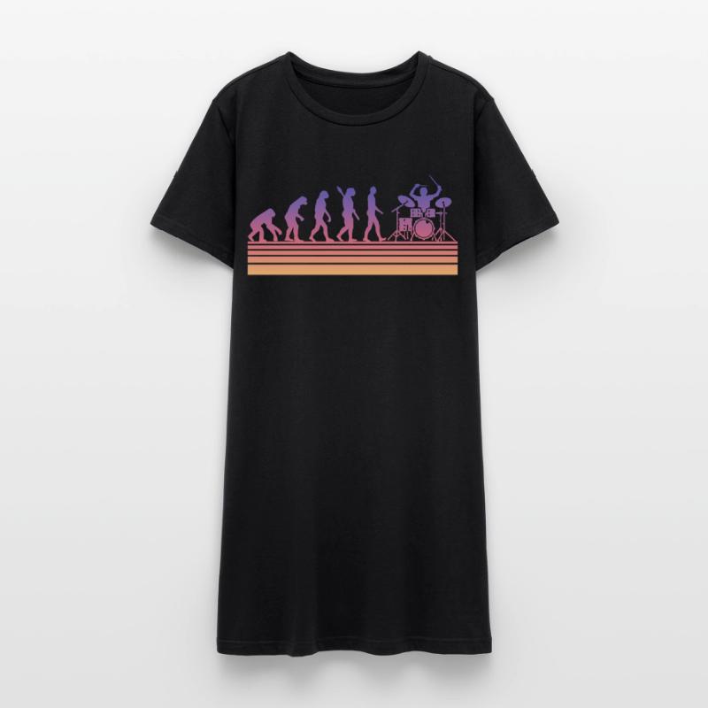 Drummer Evolution Women’s T-Shirt Dress