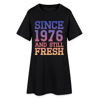 50e anniversaire 1976 - Robe T-shirt Femme - noir - Devant