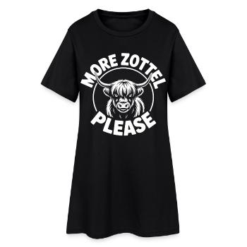 Vache des Highlands / Bœuf des Highlands – J’adore les Highlands - Robe T-shirt Femme - noir - Devant