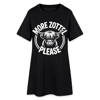 Vache des Highlands / Bœuf des Highlands – J’adore les Highlands - Robe T-shirt Femme - noir - Devant