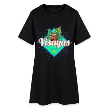 Visayas Philippinen Kokosnuss Filipino Souvenir - Robe T-shirt Femme - noir - Devant