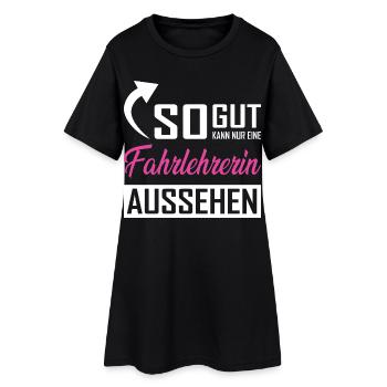 Seul un moniteur de conduite peut être aussi beau - Robe T-shirt Femme - noir - Devant