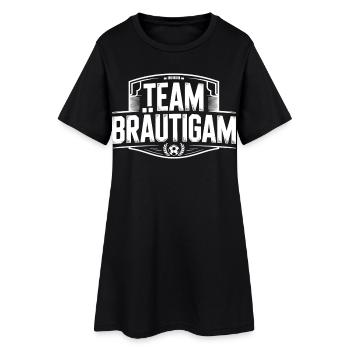 Équipe du marié Football Enterrement de vie de garçon Équipe de mariage - Robe T-shirt Femme - noir - Devant
