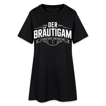 Groom Last game before marriage Bachelor party - Women’s T-Shirt Dress - black - Front