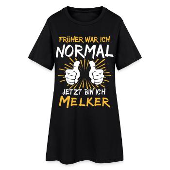Melker Spruch - Robe T-shirt Femme - noir - Devant