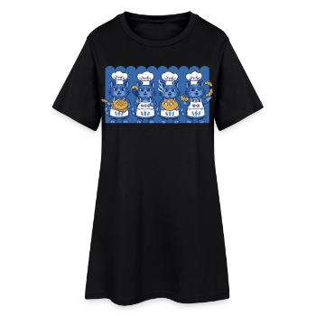 Pot de levain pâtissier Baker Pain Levain - Robe T-shirt Femme - noir - Devant
