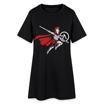 Spartiate Saut de Lance Mascotte Spartan Strike - Robe T-shirt Femme - noir - Devant